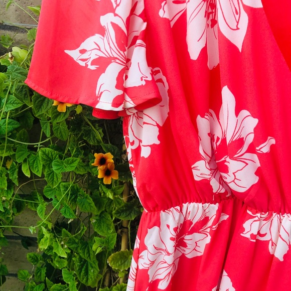 Mi Ami High/Low Wrap Floral Dress - Picture 5 of 8